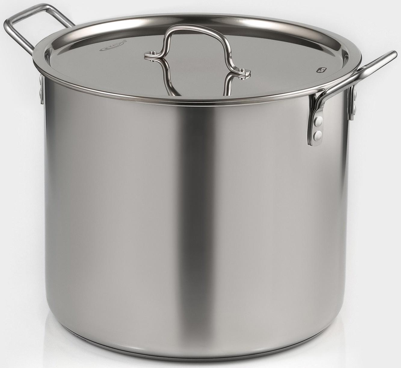 Котёл «Общепит», 25 л, d=35 см, h=30 см, металлическая крышка, с теплораспределительным слоем