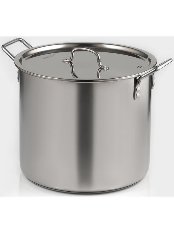 Котёл «Общепит», 25 л, d=35 см, h=30 см, металлическая крышка, с теплораспределительным слоем