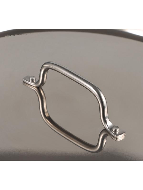 Котёл «Общепит», 25 л, d=35 см, h=30 см, металлическая крышка, с теплораспределительным слоем