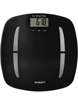 Весы SCARLETT SC-BS33ED83, напольные, диагностика, 180кг, черный