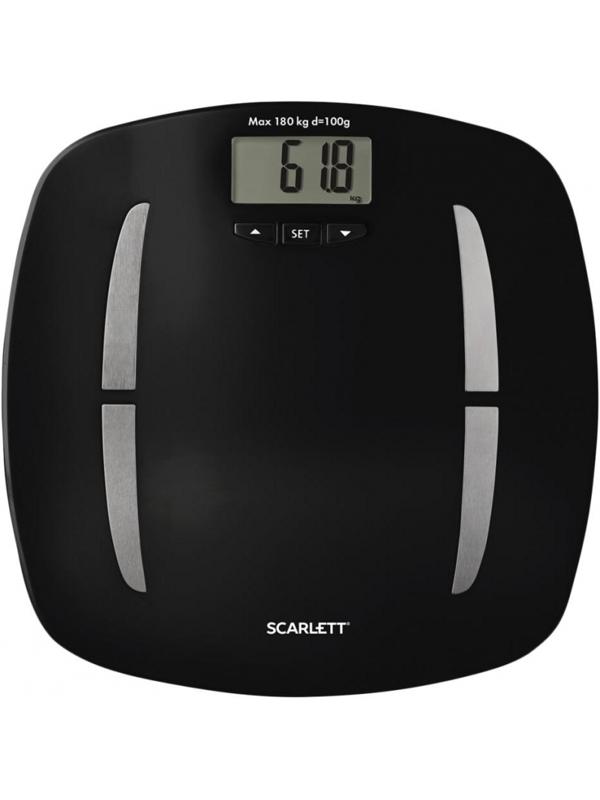Весы SCARLETT SC-BS33ED83, напольные, диагностика, 180кг, черный