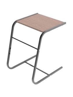 Стол для ноутбука TI_раскладной СЛКС-6 металл/ЛДСП черный/ясень шимо тем