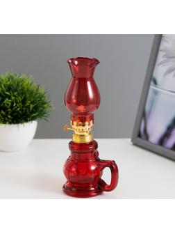 Керосиновая лампа красный 8х6х20 см