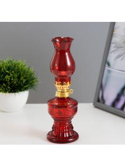 Керосиновая лампа красный 6х6х20 см