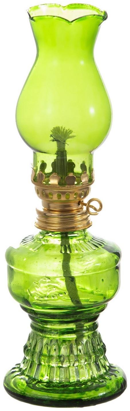 Керосиновая лампа зеленый 6х6х20 см