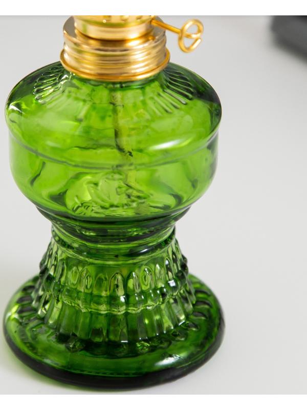 Керосиновая лампа зеленый 6х6х20 см
