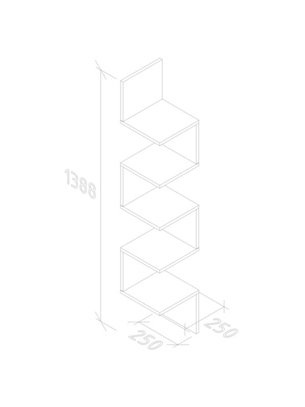 Полка ФЛ_Таксония настенная ПЛН25 Белый шагрень