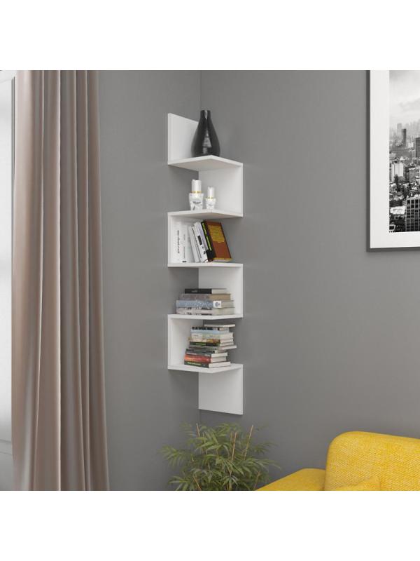 Полка ФЛ_Таксония настенная ПЛН25 Белый шагрень