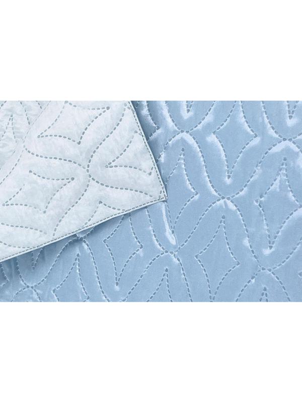 Покрывало Ника 140х200см, атлас-сатин, голубой