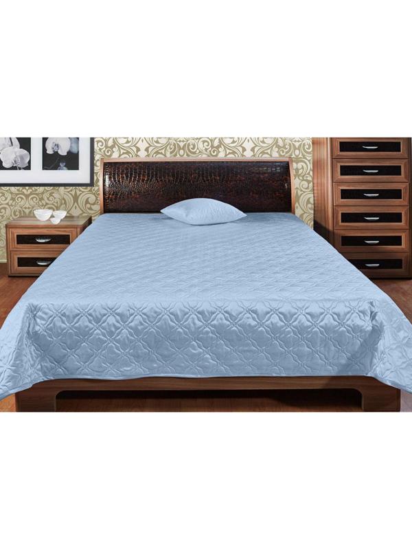 Покрывало Ника 140х200см, атлас-сатин, голубой