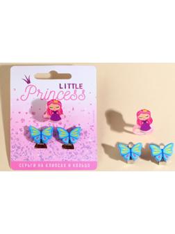 Набор клипсы и кольцо 