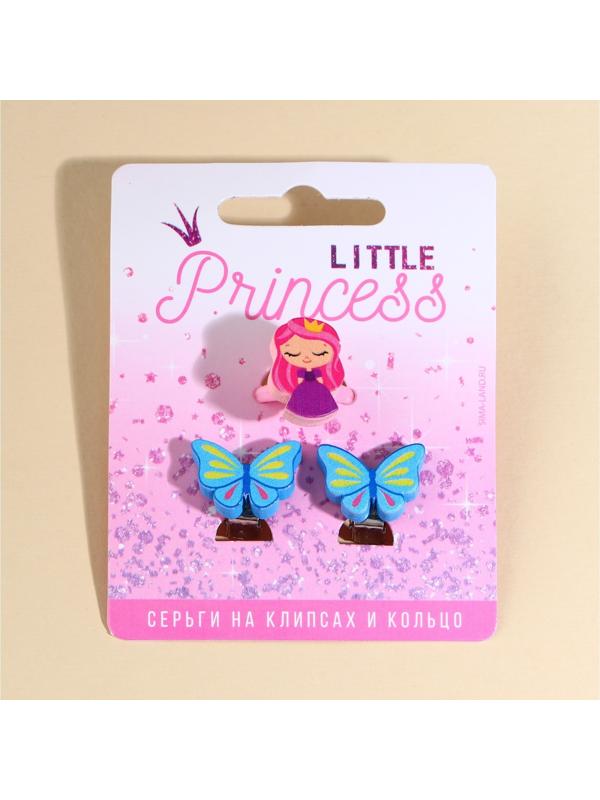 Набор клипсы и кольцо 