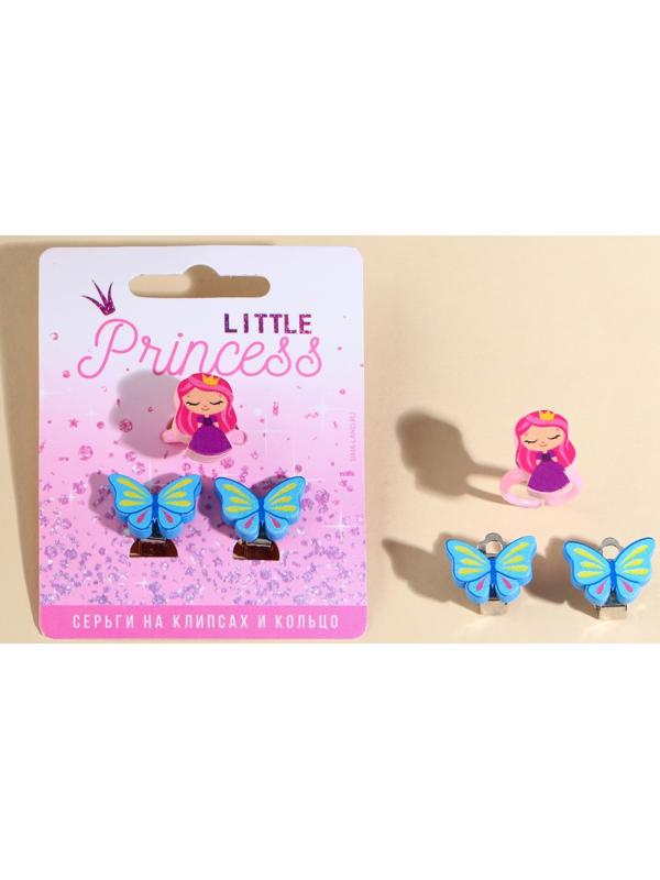 Набор клипсы и кольцо 