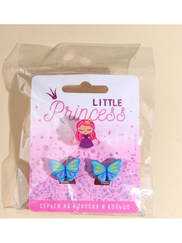 Набор клипсы и кольцо 