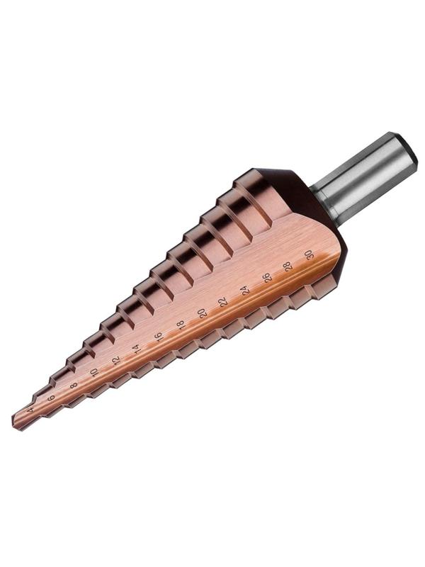 Сверло ступенчатое ЗУБР КОБАЛЬТ 4-30мм, 14 ступеней (29672-4-30-14_z01)