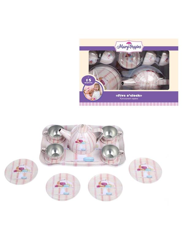 Набор мет. посуды Макарон 15 пр.