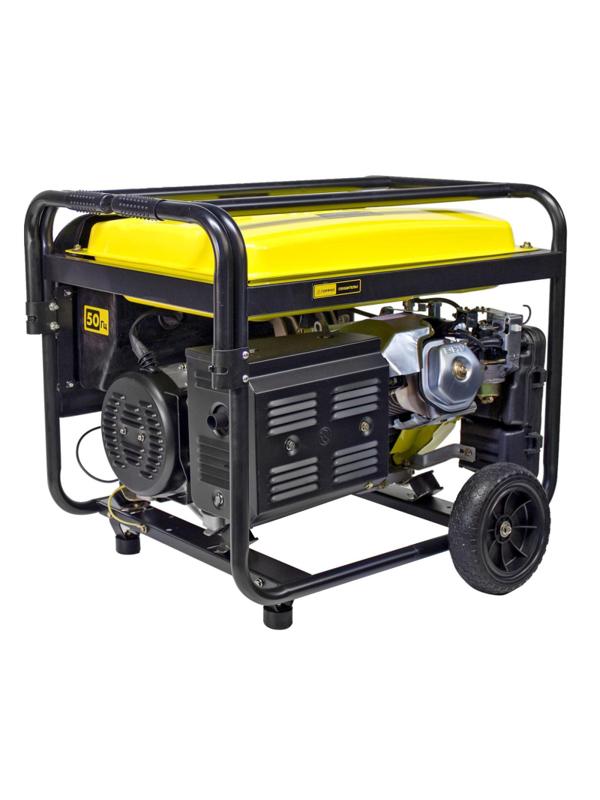 Генератор бензиновый CHAMPION 5кВт, блок ATS, эл.стартер, колеса (GG6501E)
