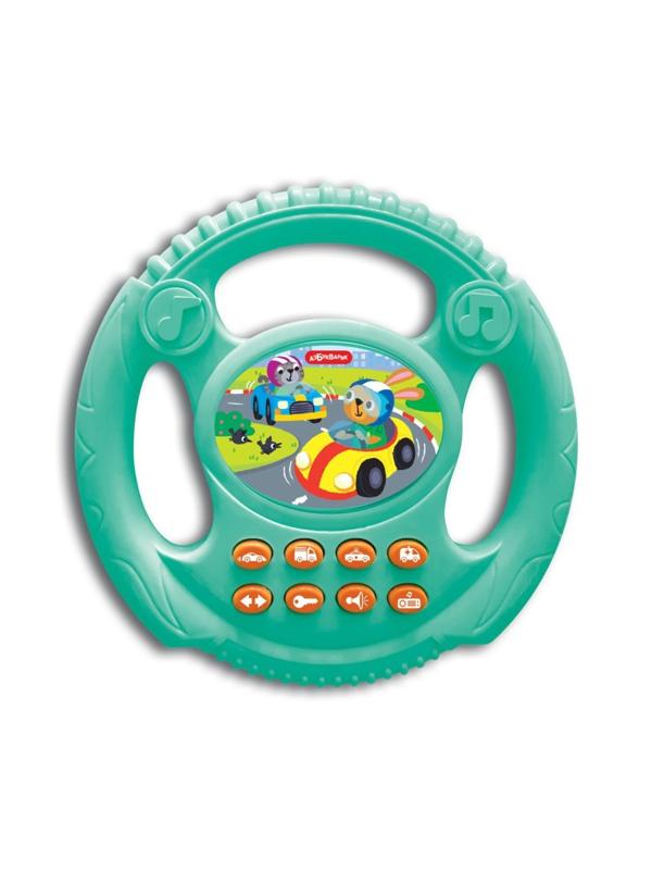 Руль музык. Веселые гонки Бирюзовый