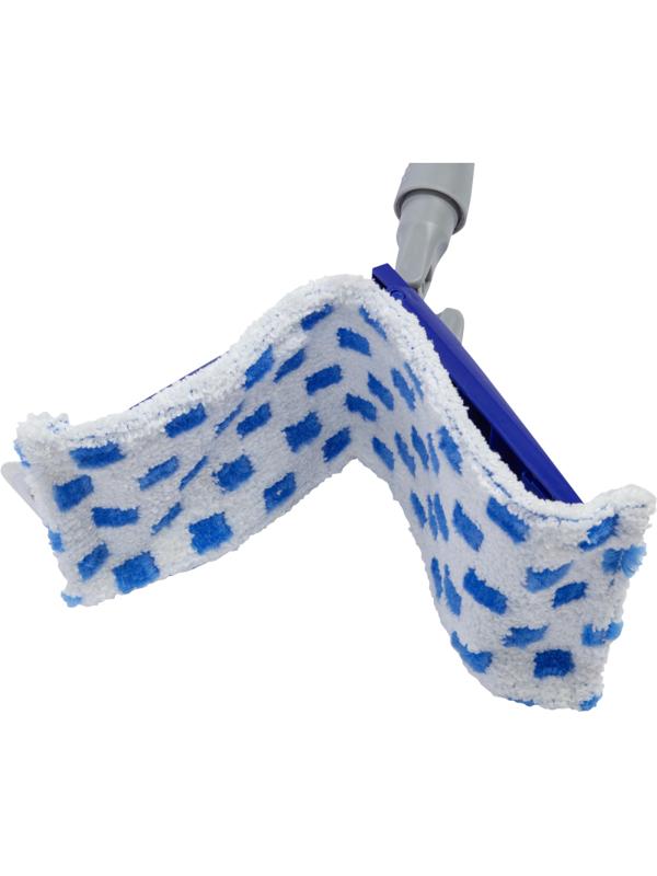 Швабра флаундер Luscan 34х10см насадка микрофибра, кнопки