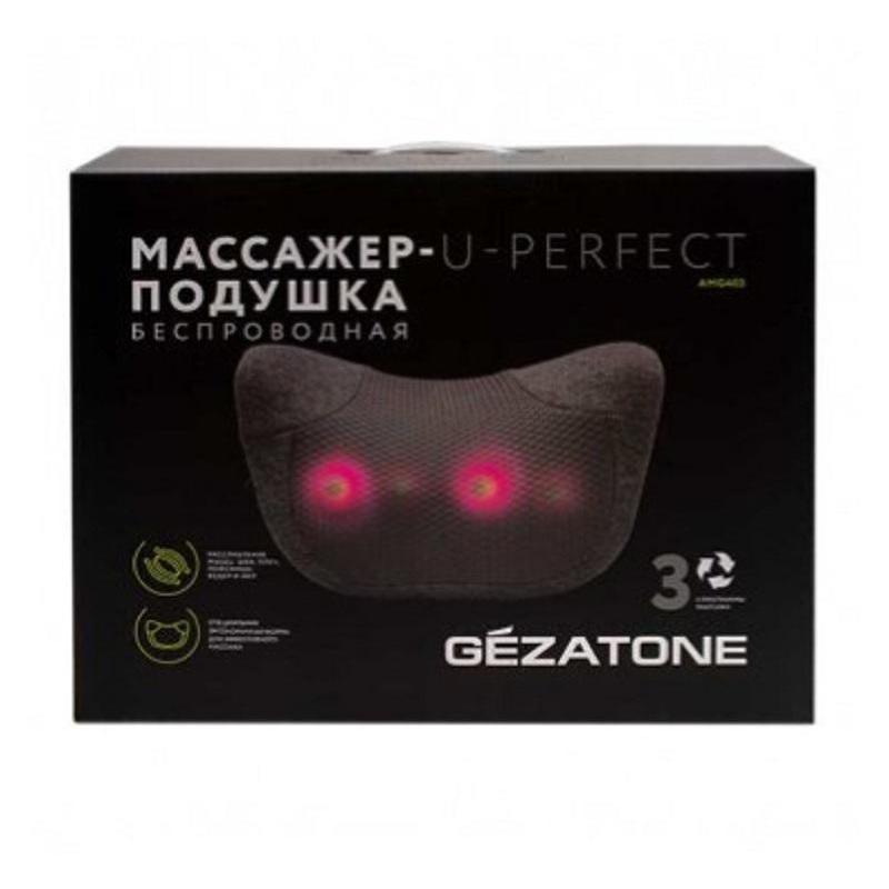Массажер подушка беспроводная для спины и шеи U-Perfect AMG403 Gezatone