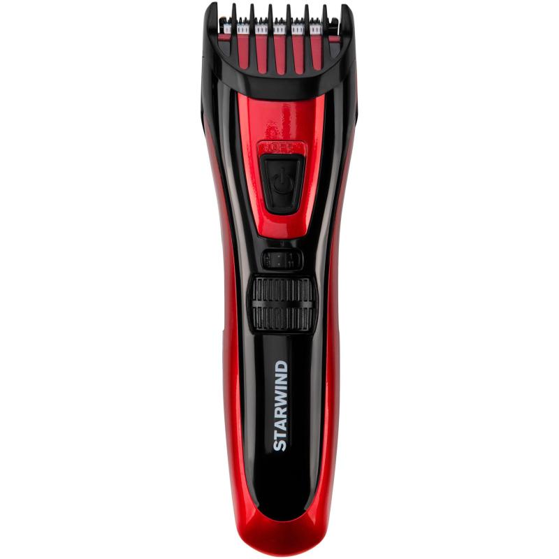 Машинка для стрижки Starwind SHC 4470 красный 3Вт (насадок в компл:2шт)