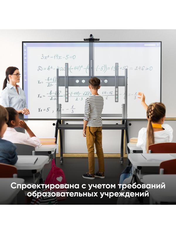 Стойка Onkron для телевизора с кронштейном 60-120, мобильная, черн TS2080