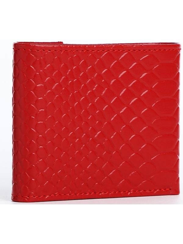 Кошелёк на кнопке, цвет красный