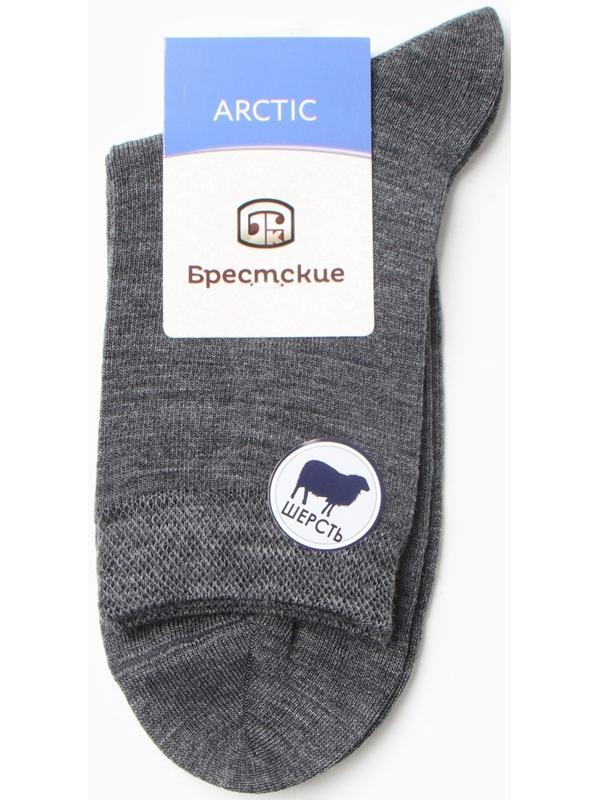 Носки женские шерстяные, цвет тёмно-серый, размер 25