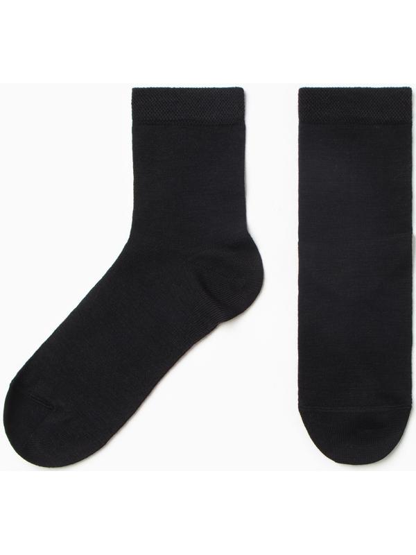 Носки мужские, цвет чёрный, размер 25-27