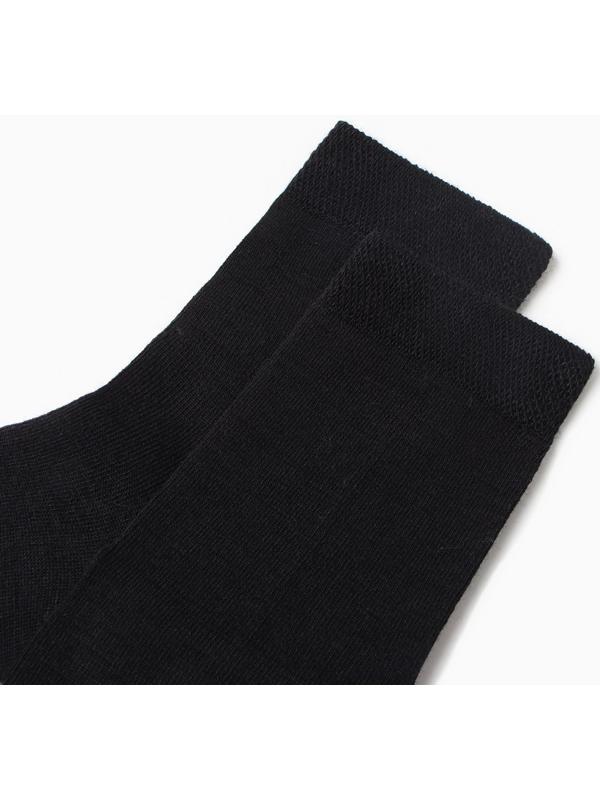 Носки мужские, цвет чёрный, размер 25-27