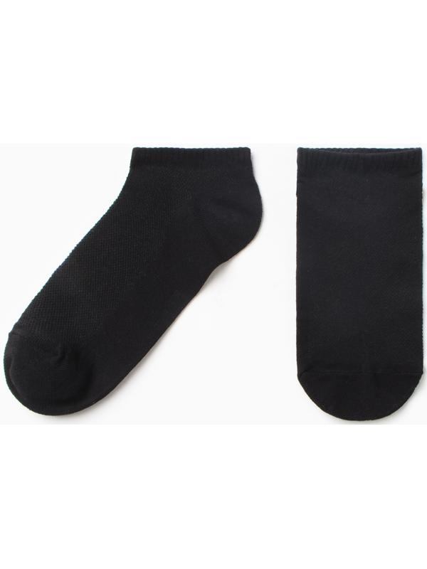 Носки мужские укороченные А.4223-004, цвет черный, р-р 27-29