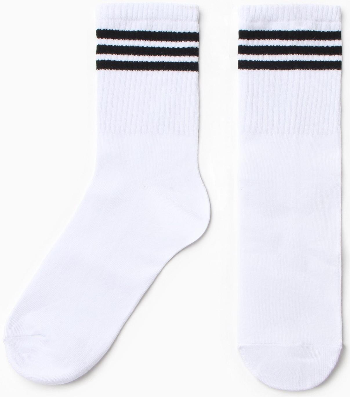 Носки женские, цвет белый, размер 25