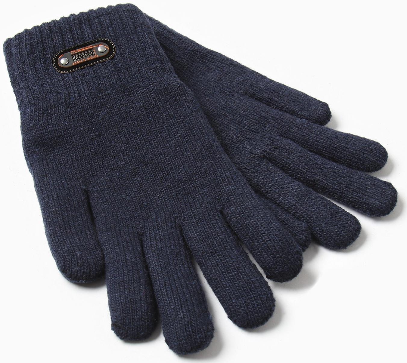 Перчатки мужские , цвет синий, размер 11