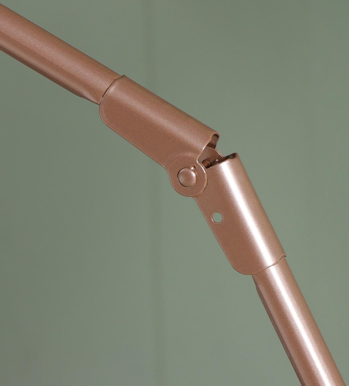 Сушилка для белья напольная складная, рабочая длина 20 м, высота от пола 95 см, ширина 54 см, цвет розовое золото