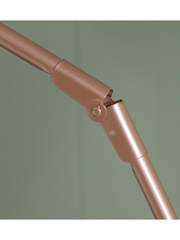 Сушилка для белья напольная складная, рабочая длина 20 м, высота от пола 95 см, ширина 54 см, цвет розовое золото