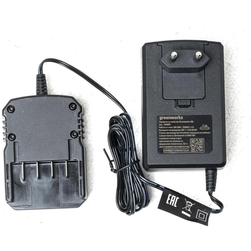 Зарядное устройство Greenworks G40UCM2M, 40V, 2A (2946507)