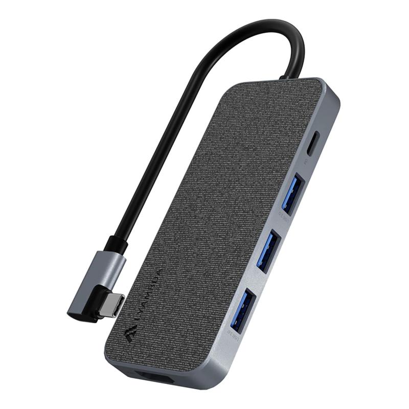 Разветвитель Lyambda (LC129) Type-C 5 в 1 Multimedia 4K/USB/PD Hub