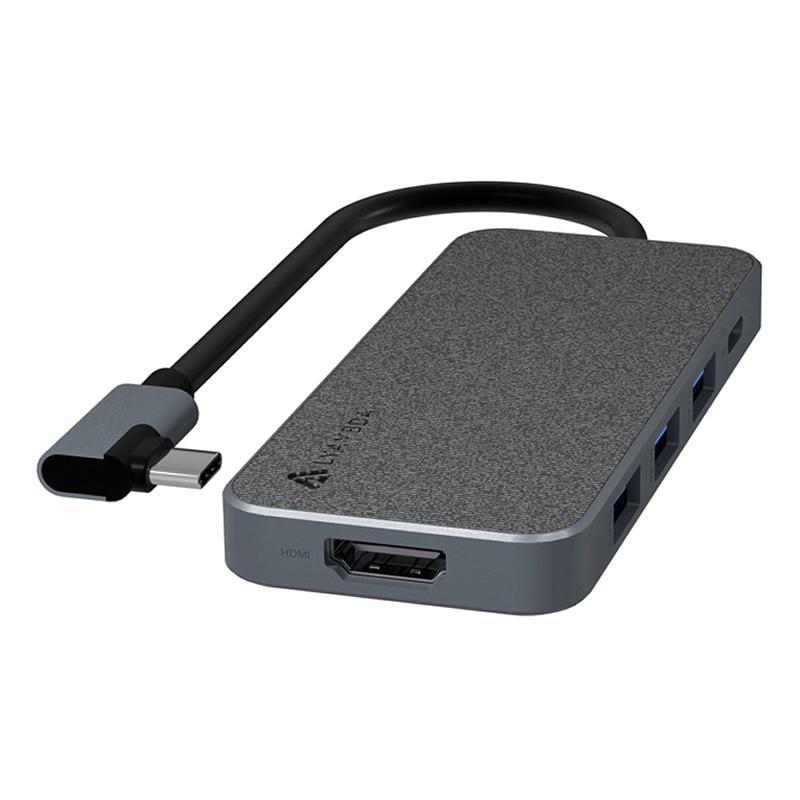 Разветвитель Lyambda (LC129) Type-C 5 в 1 Multimedia 4K/USB/PD Hub