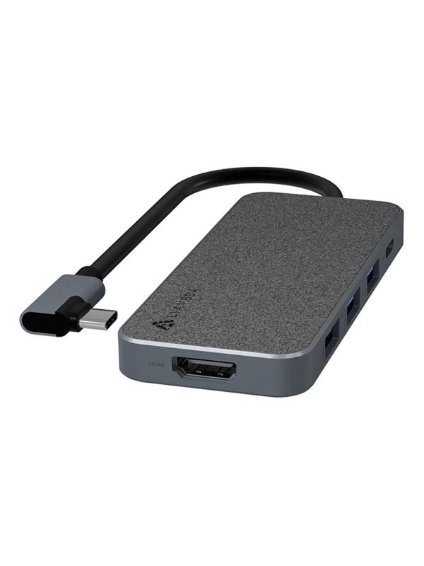 Разветвитель Lyambda (LC129) Type-C 5 в 1 Multimedia 4K/USB/PD Hub