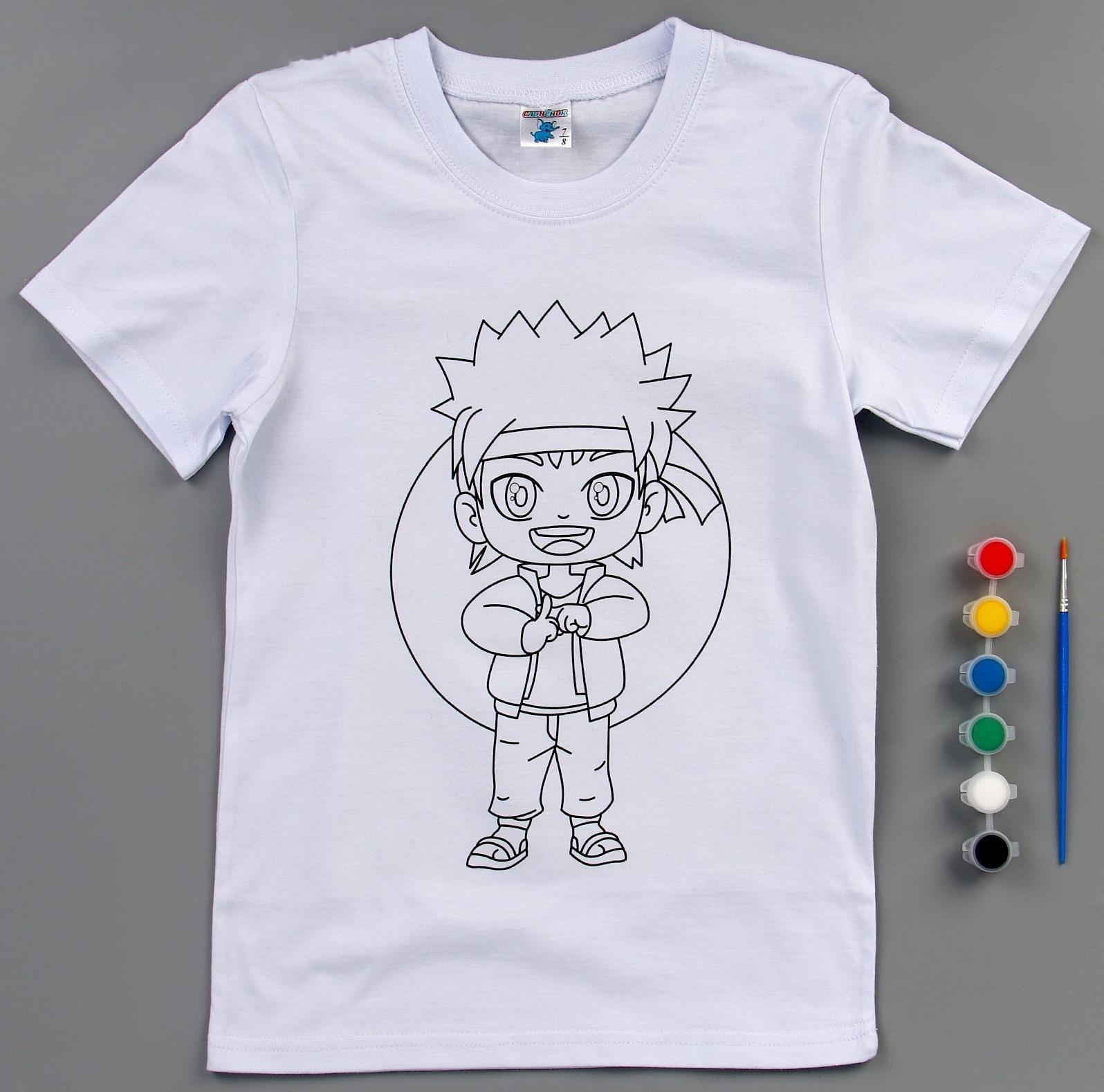 Набор для творчества футболка-раскраска «Мальчик лис », размер 140-146 см