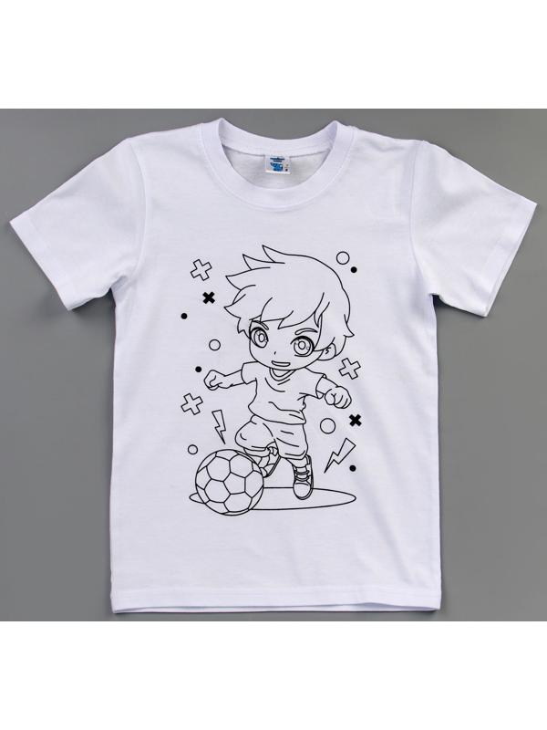 Набор для творчества футболка-раскраска «Футболист», размер 128-134 см