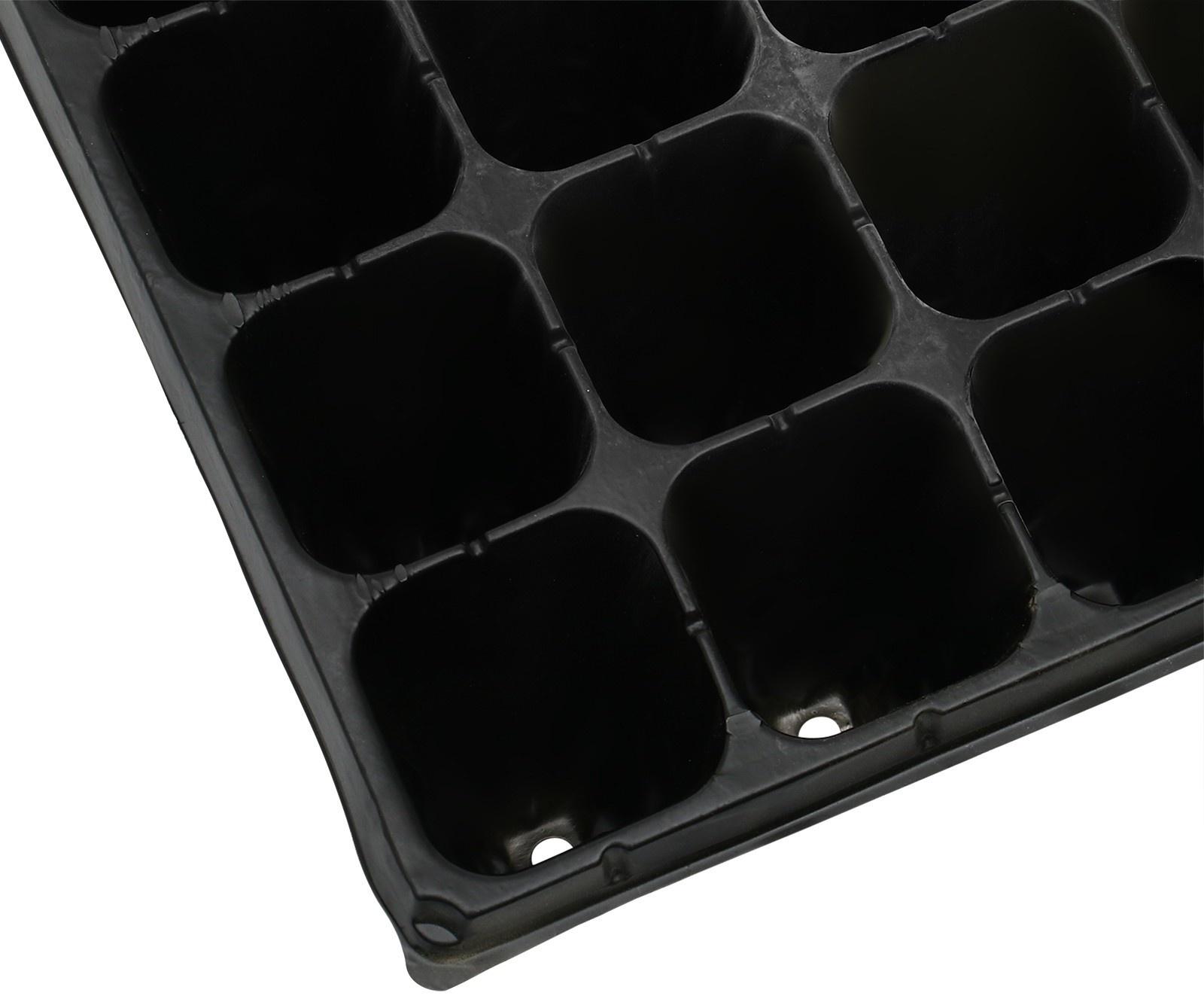 Кассета для выращивания рассады Greengo на 32 ячейки, по 180 мл, из пластика, чёрная, 51 × 28 × 10 см