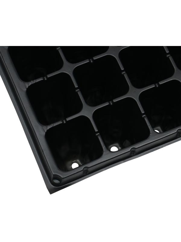 Кассета для выращивания рассады Greengo на 50 ячеек, по 90 мл, из пластика, чёрная, 54 × 27 × 8 см