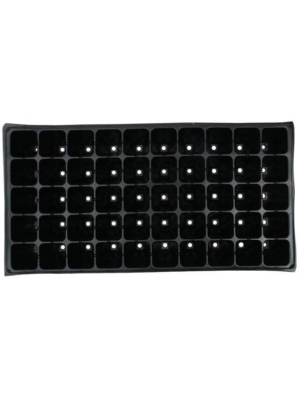 Кассета для выращивания рассады Greengo на 50 ячеек, по 90 мл, из пластика, чёрная, 54 × 27 × 8 см