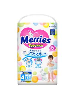 Подгузники -трусики MERRIES размер L 9-14кг 44шт/уп 62020081