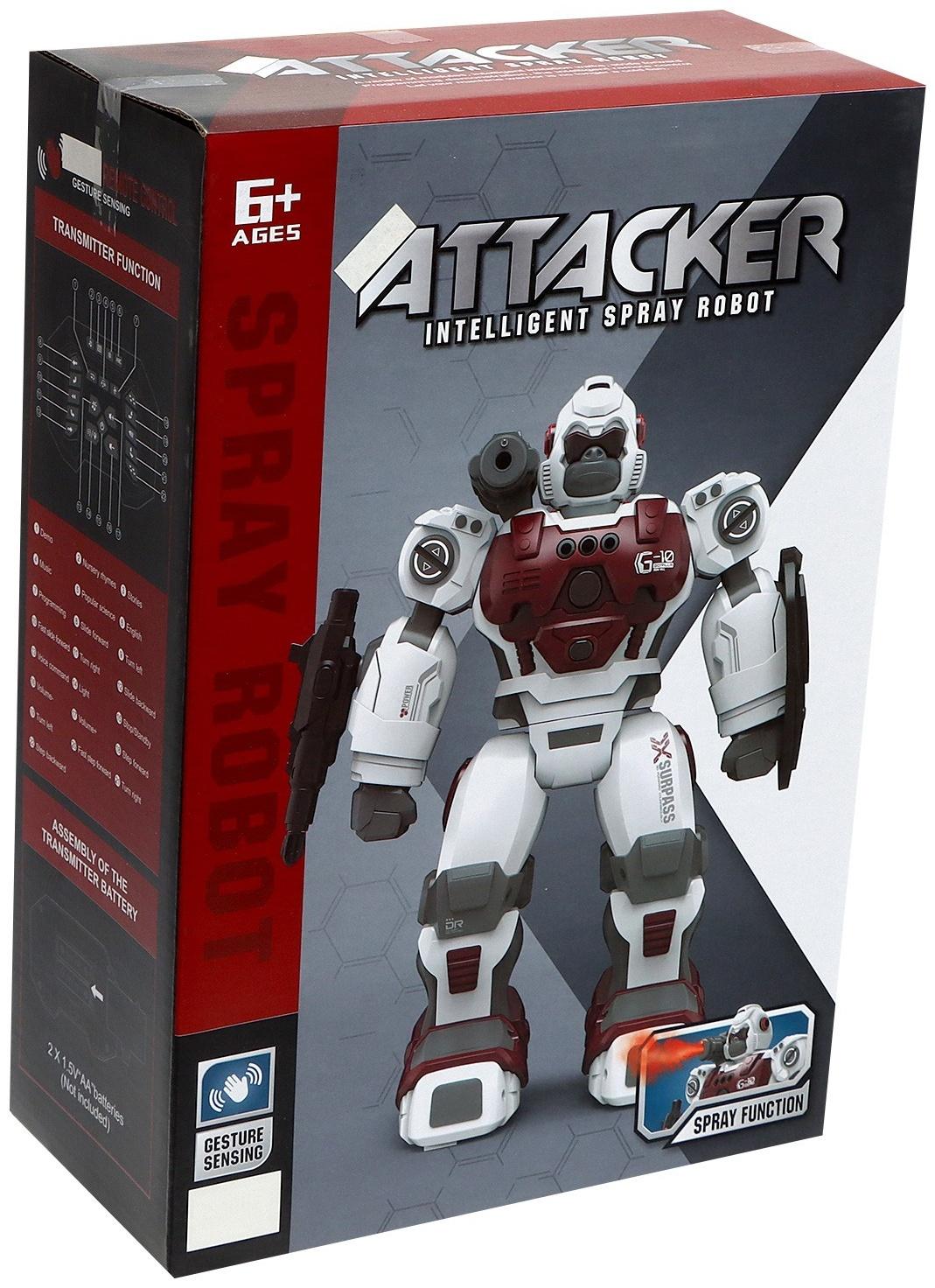 Робот «Гориллабот», радиоуправляемый, пар из пушки, свет, звук, с аккумулятором