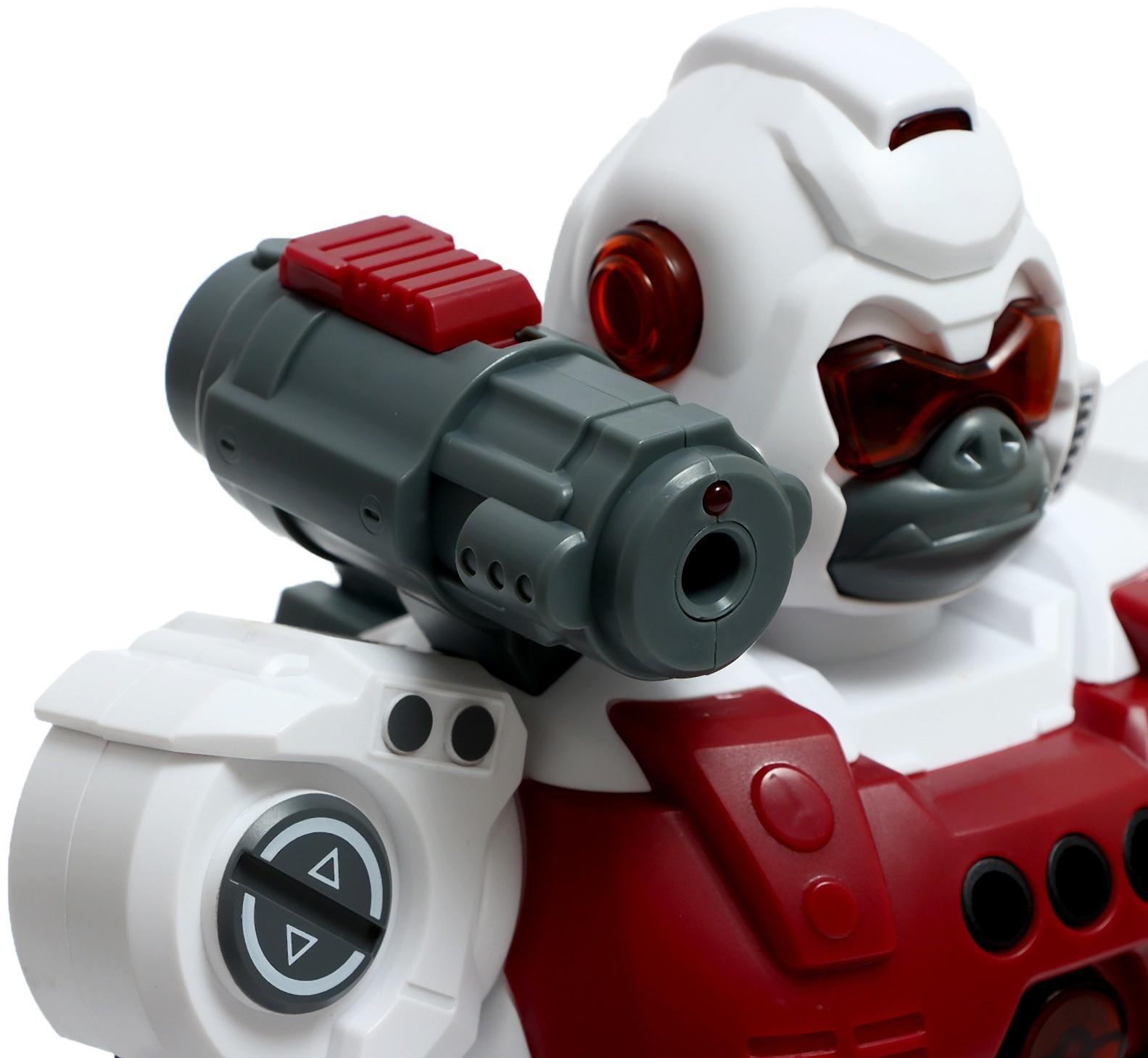 Робот «Гориллабот», радиоуправляемый, пар из пушки, свет, звук, с аккумулятором