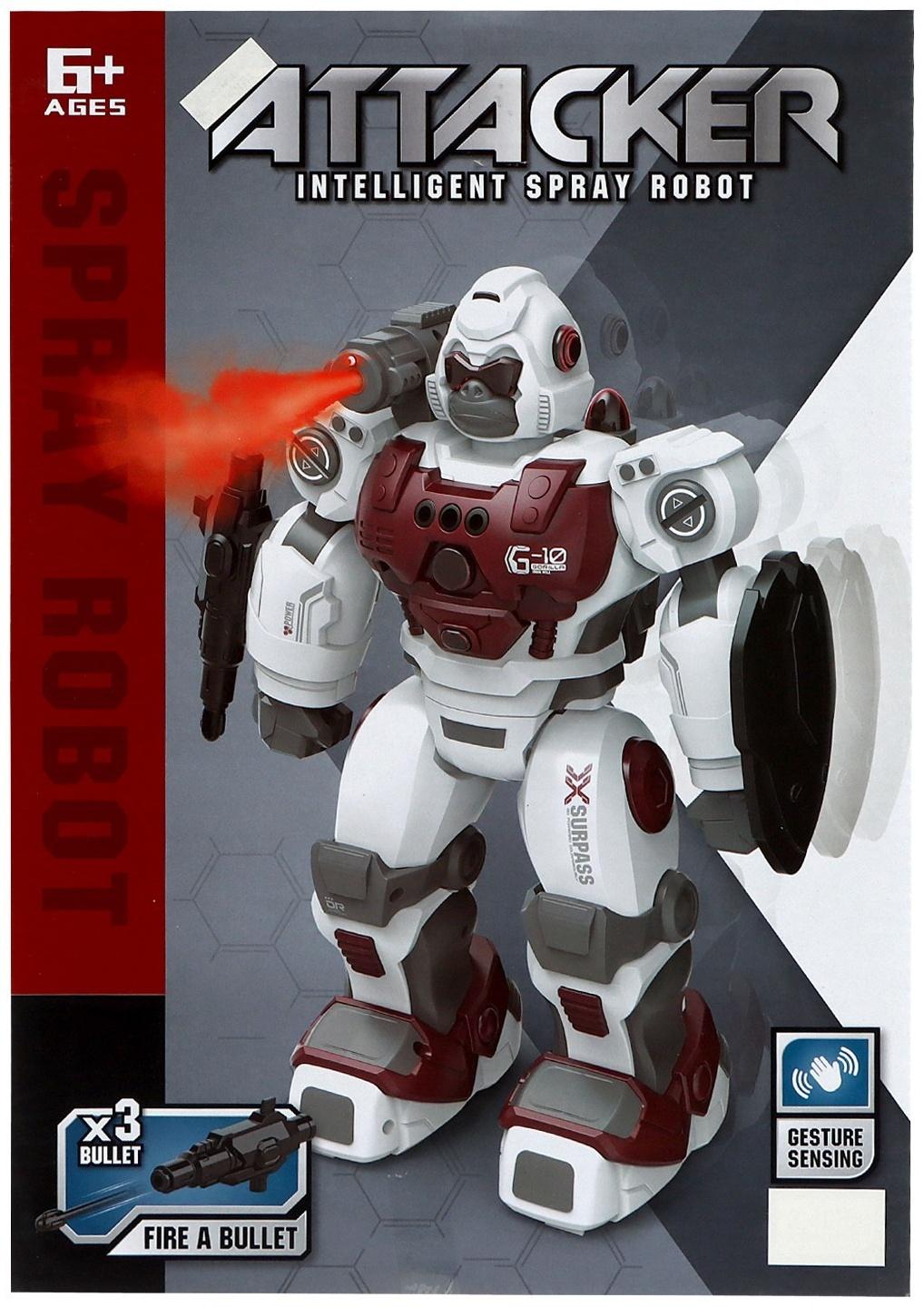 Робот «Гориллабот», радиоуправляемый, пар из пушки, свет, звук, с аккумулятором