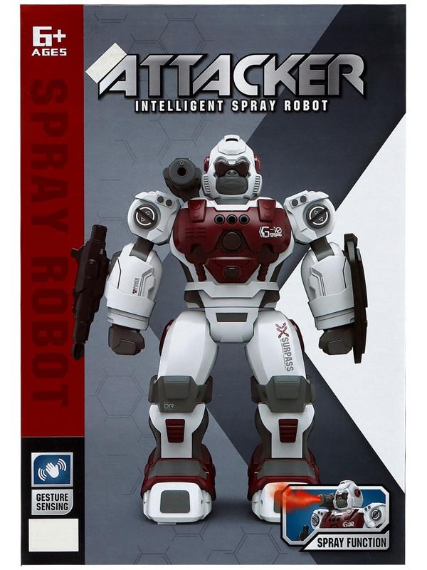 Робот «Гориллабот», радиоуправляемый, пар из пушки, свет, звук, с аккумулятором