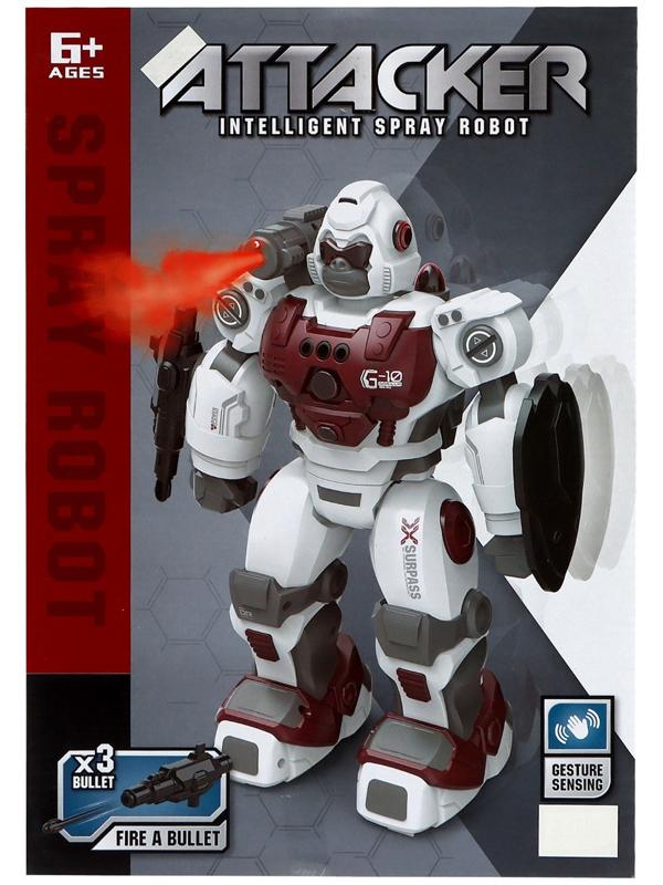 Робот «Гориллабот», радиоуправляемый, пар из пушки, свет, звук, с аккумулятором